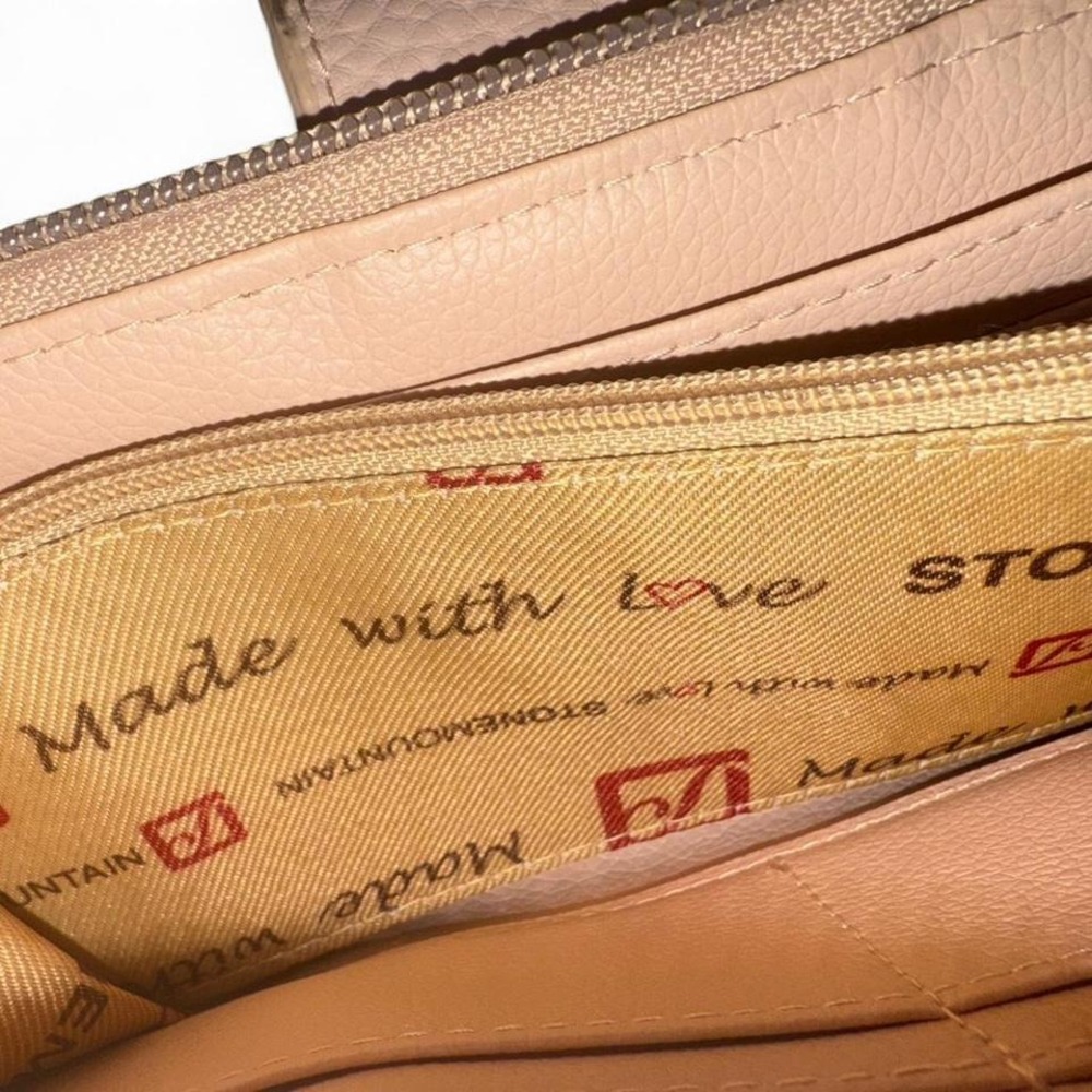 STONE MOUNTAIN PINK FLORAL LEATHER WALLET WRISTLET STRAP NWOT - Picture 8 of 8